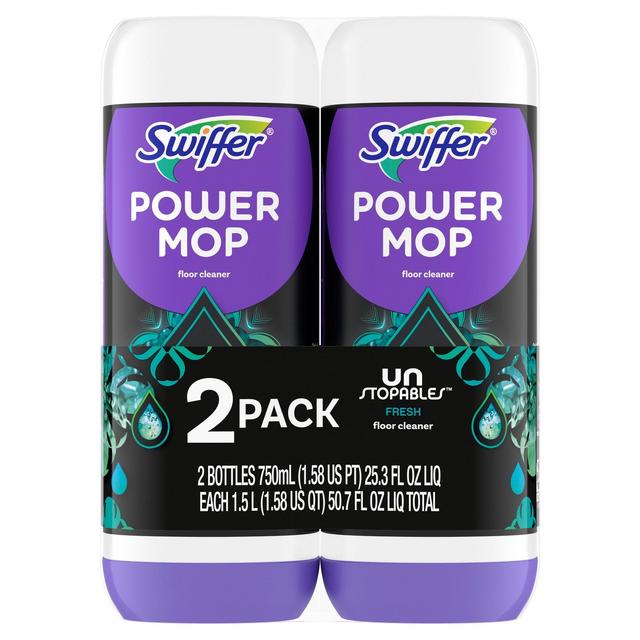 Swiffer Unstopables Fresh PowerMop Floor Cleaner Refill - 2ct/50.7 fl oz