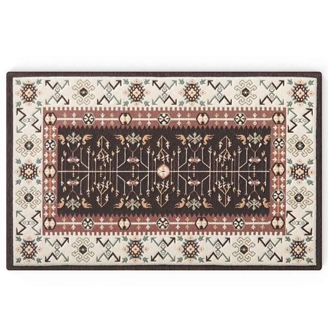 Nobildonna Floor Doormat for Indoor Outdoor Home Entrance Way, Floral Welcome Front Back Door Mat with Non Slip Rubber Backing, Absorbent Entryway Rug of 20×31” for House Inside Outside Patio Garage