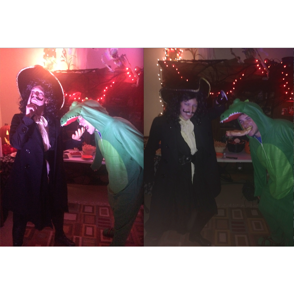 Captain Hook and the Crocodile, Halloween 2016.