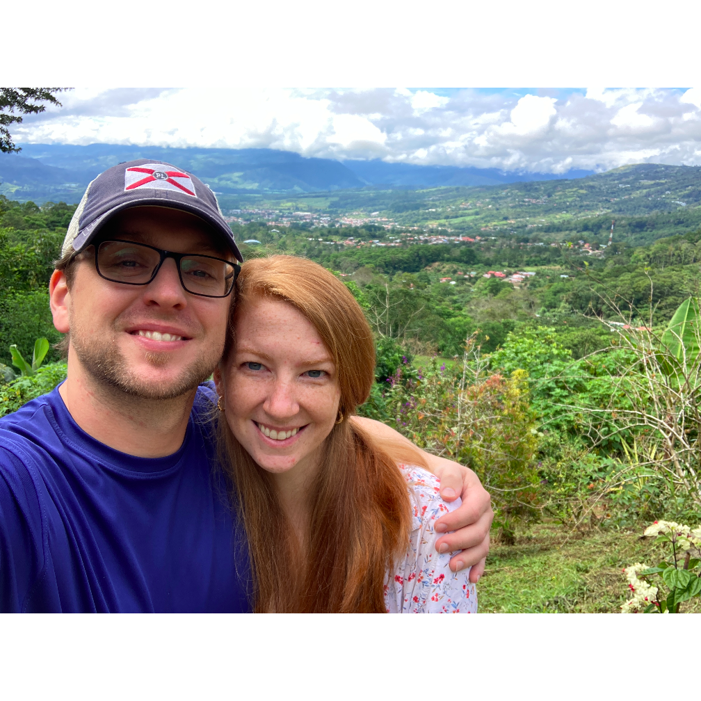 Exploring Costa Rica. We can't wait to travel together more often after our wedding!