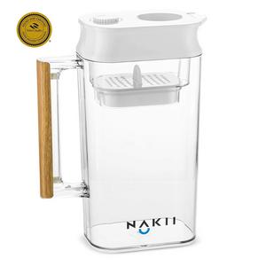 Nakii Long-Lasting Water Filter Pitcher Fast Filtering with Patented ACF Military Technology