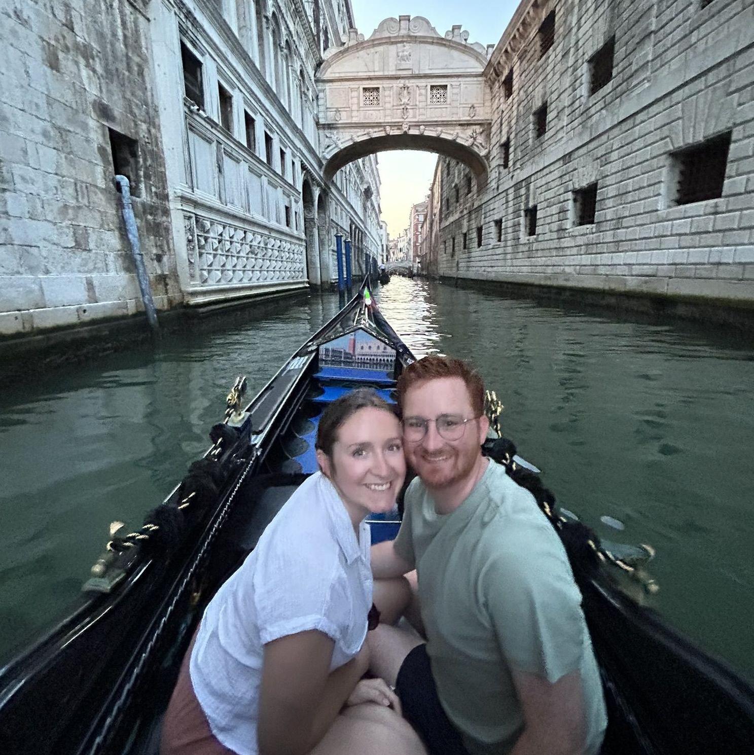 Gondola ride in Venice