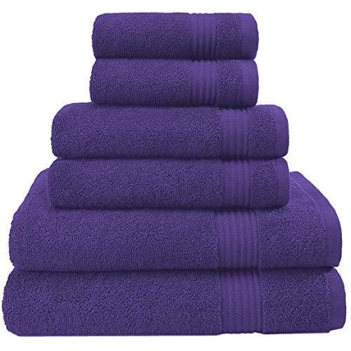 Puomue Microfiber Kitchen Towels and Dishcloths Set, 26 X 18 Inch and 12 X  12 Inch, Set of 12 Bulk Lint Free Dish Towels for Drying Dishes, Lake Blue