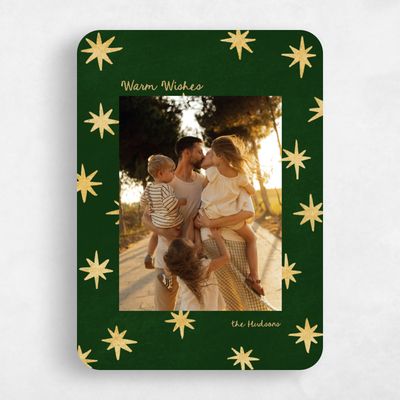 Forest, Green Holiday Card - Shimmer