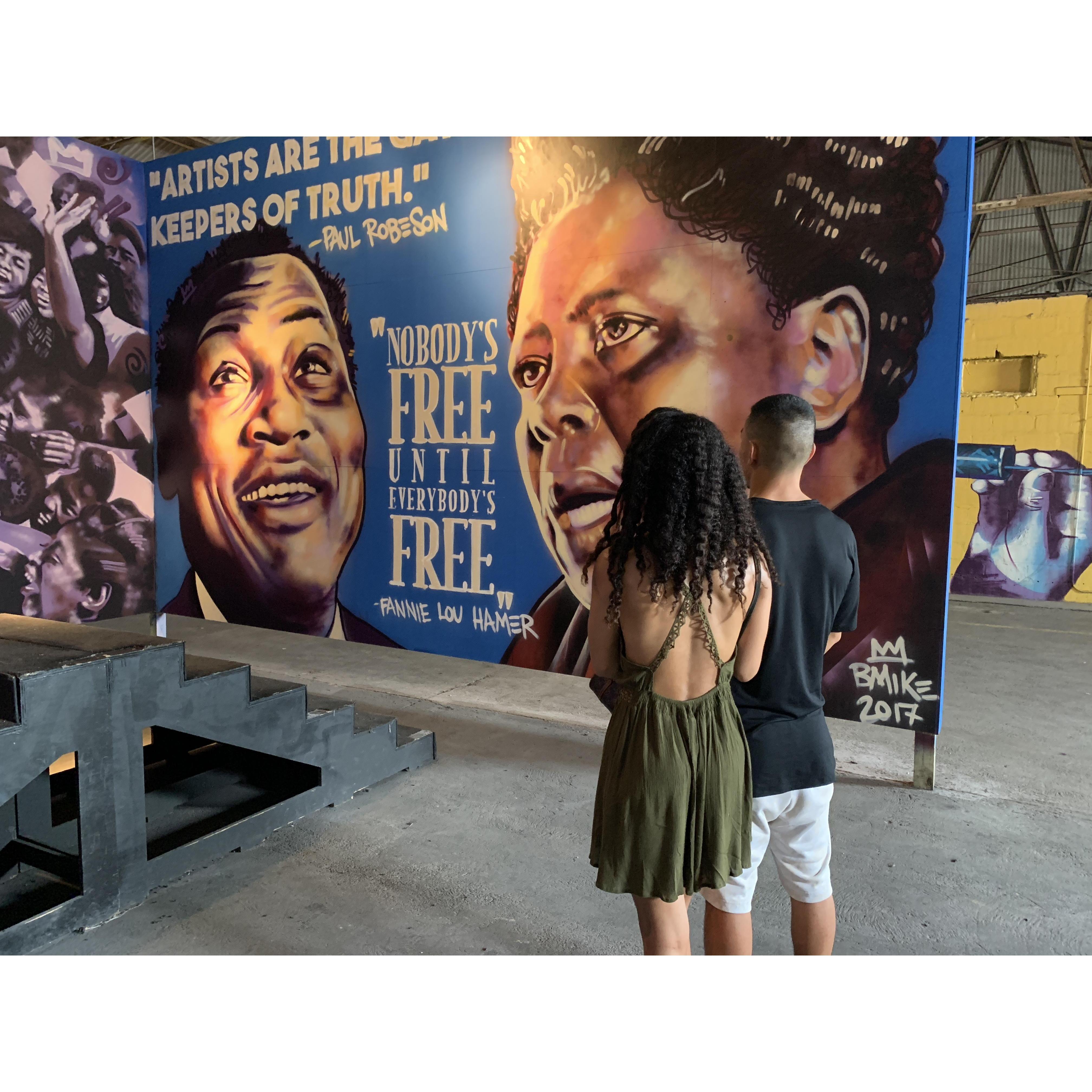 Knew Hadaya would love this surprise trip to a NOLA gallery #BeMike
