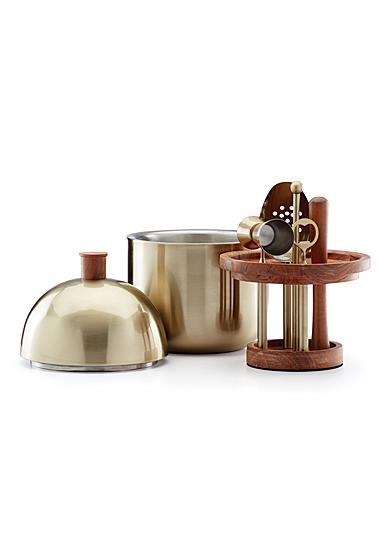 Lenox Cocktail Party Bar Tool Set Brushed Gold