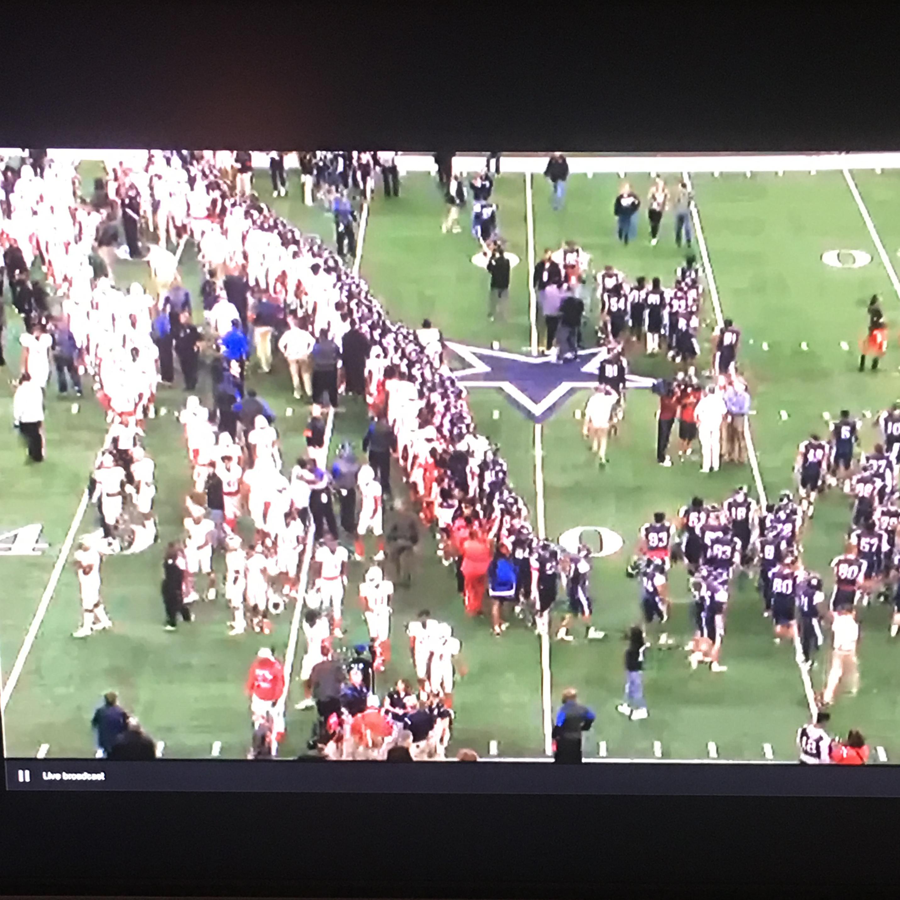 This is how we watch Terry's games. Streamed on the laptop to the TV! We love ❤️ you coach and are so proud of you.