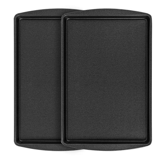 G & S Metal Products Company ProBake Teflon Xtra Nonstick Cookie Sheet Baking Pan, Set of 2, Gray, 15.5"x10.2"x2.1" (PB281-AZ)