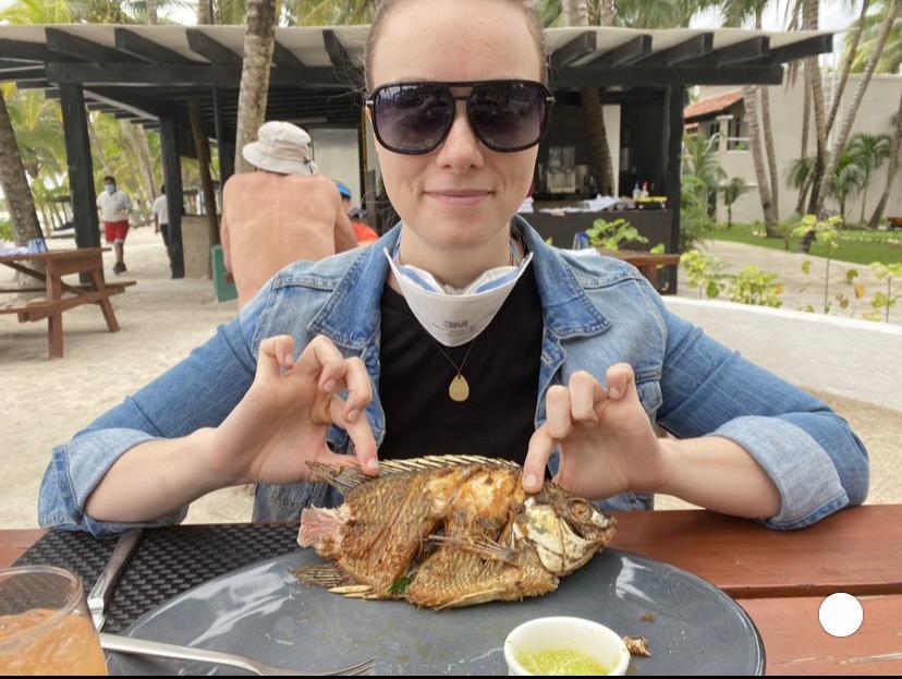 Eating an entire fish in Mexico!