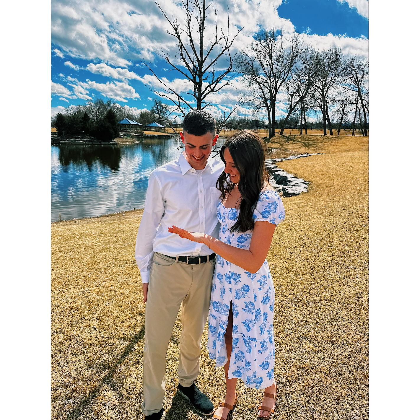 Tanner just proposed! (Mar 2024)