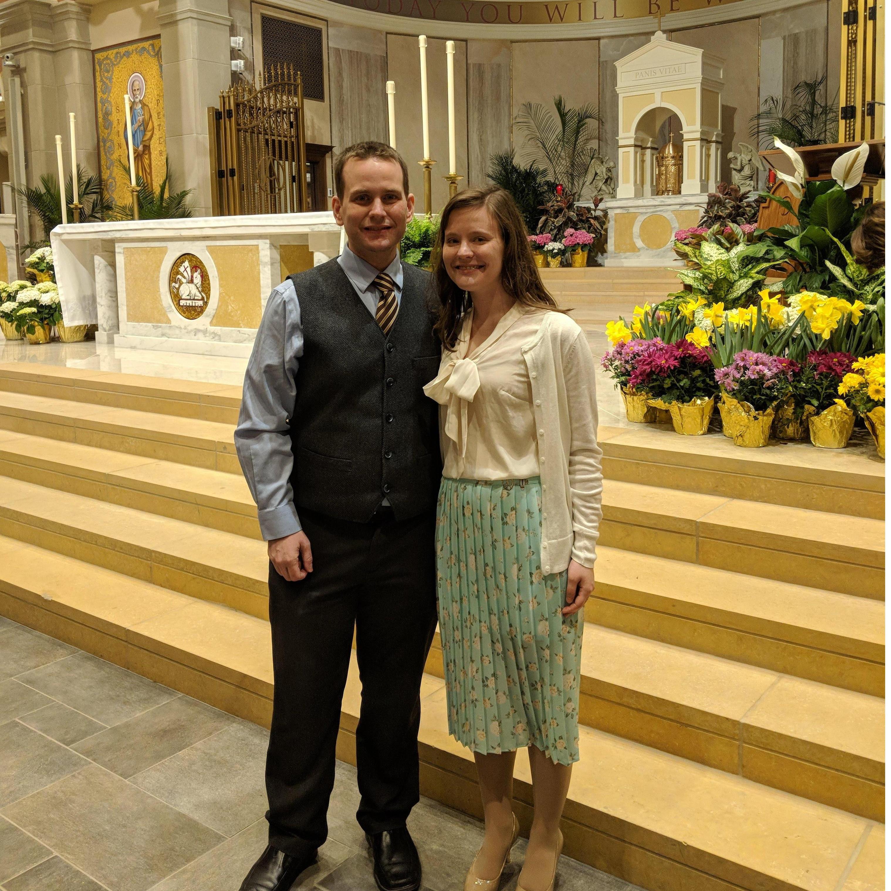 Easter 2018 - After the Easter Vigil at St. Pius X in Granger, Indiana