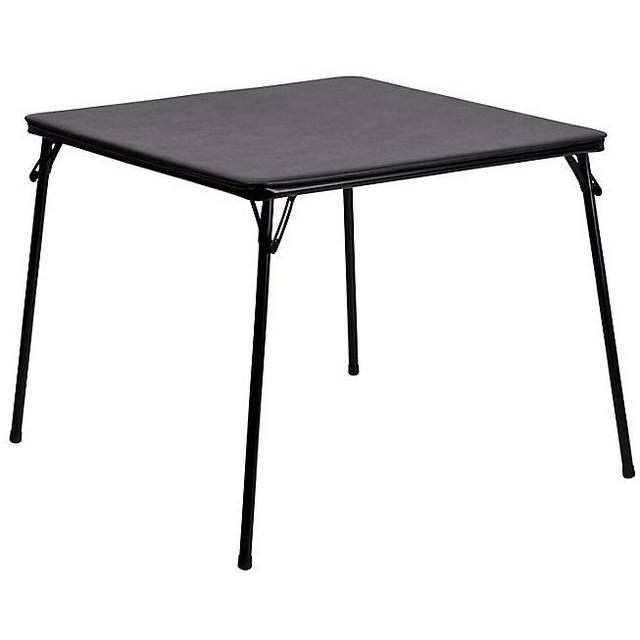Flash Furniture Folding Card Table in Black