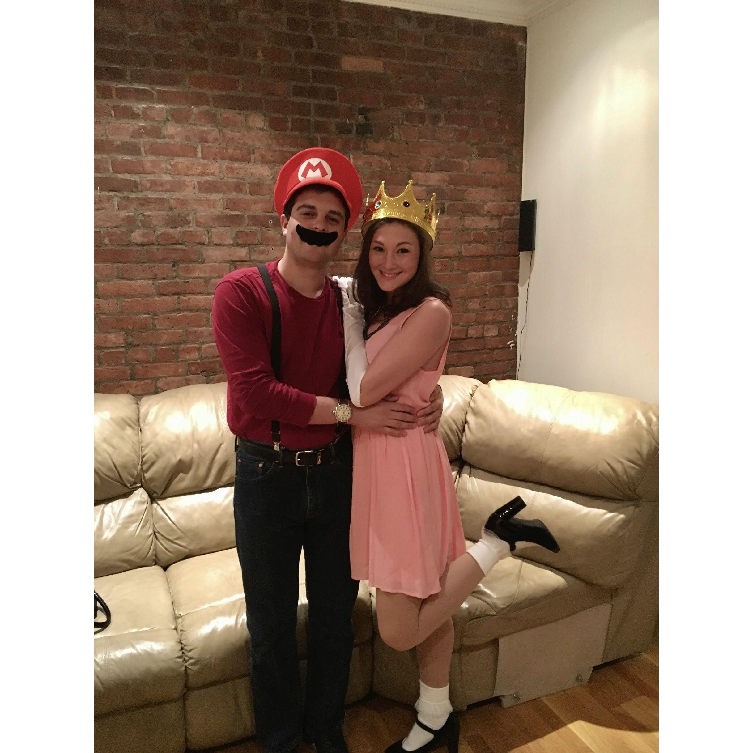 First Halloween together in the NYC at Michael's first apartment