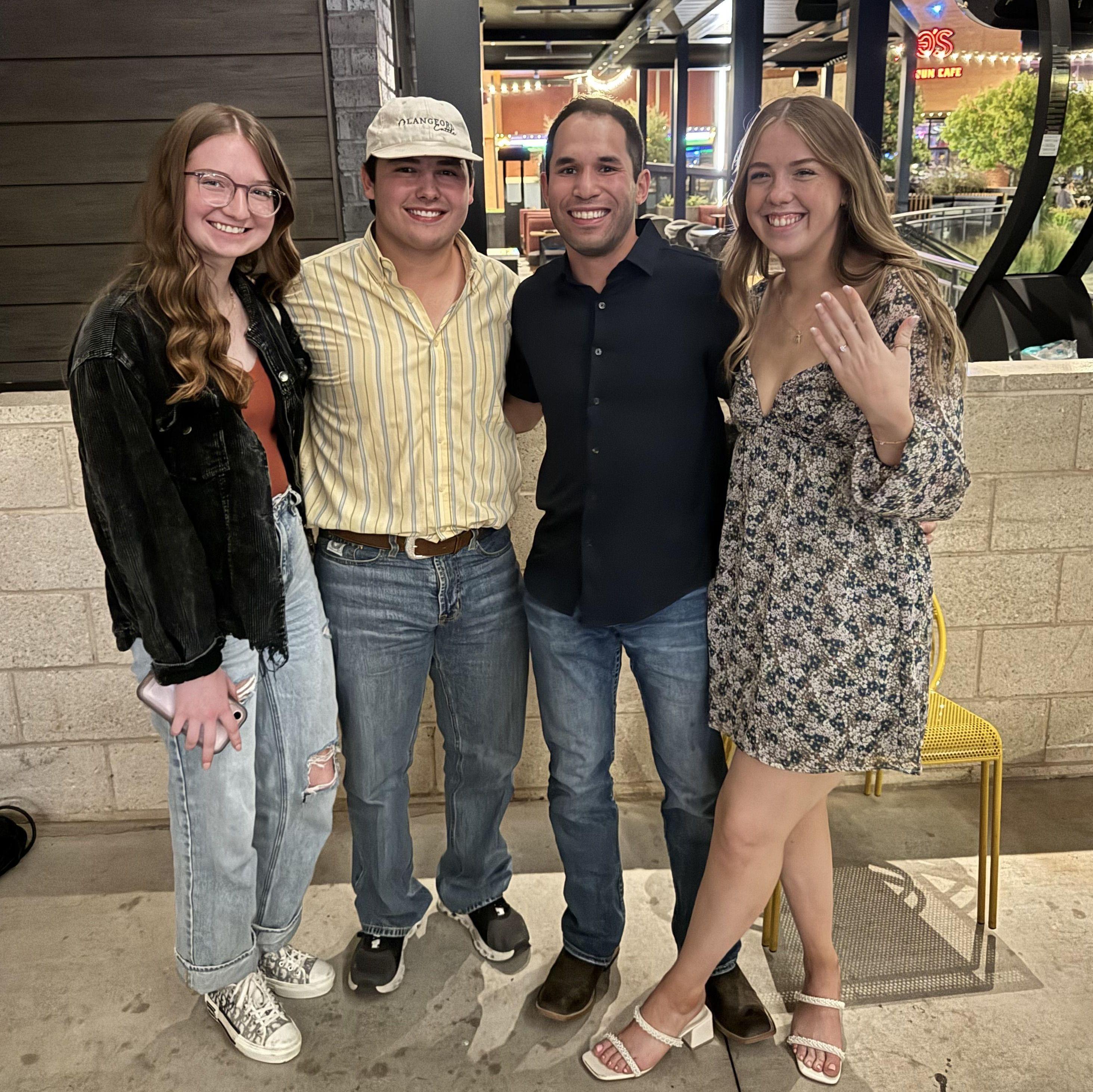 Engagement party with Ryan and Rylee