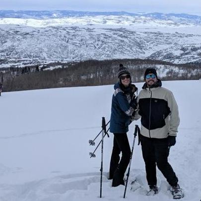 Snowshoeing with friends in Utah