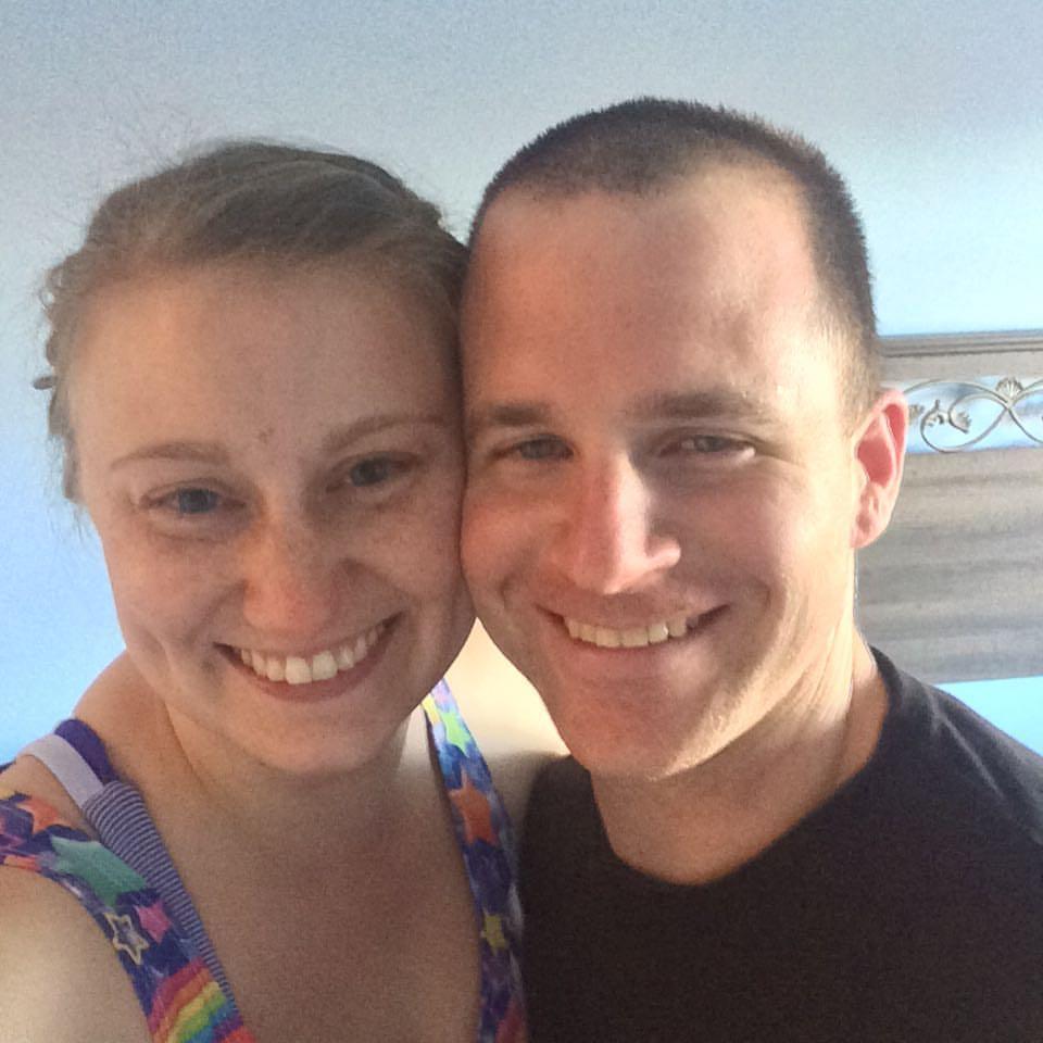 Danielle and Brian moved into their first apartment together in November 2016. This photo was taken the first day they got the keys and began painting (it became a week-long adventure).