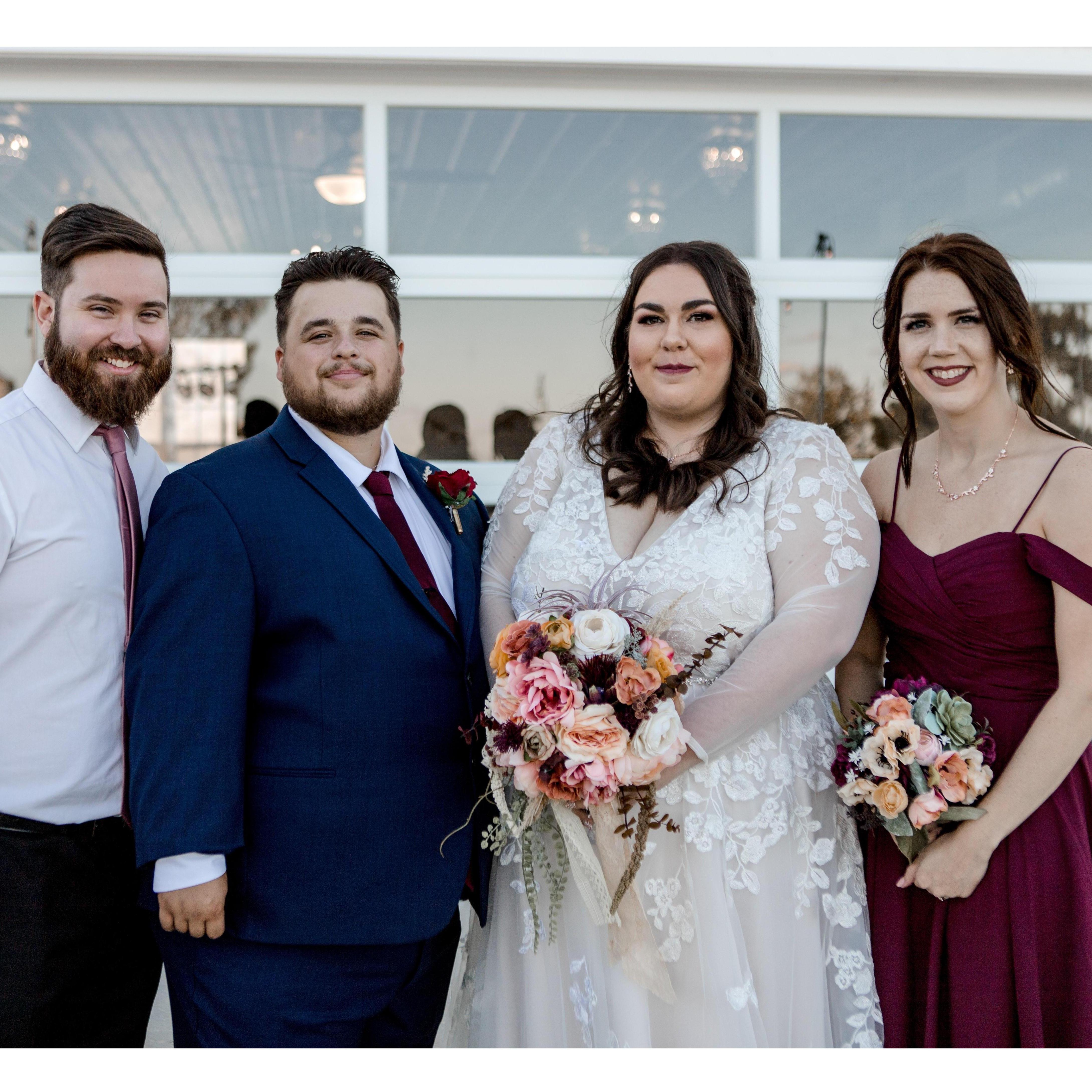 We got to watch Rachael and Michael get married (my beautiful sister) just a few months before our wedding!