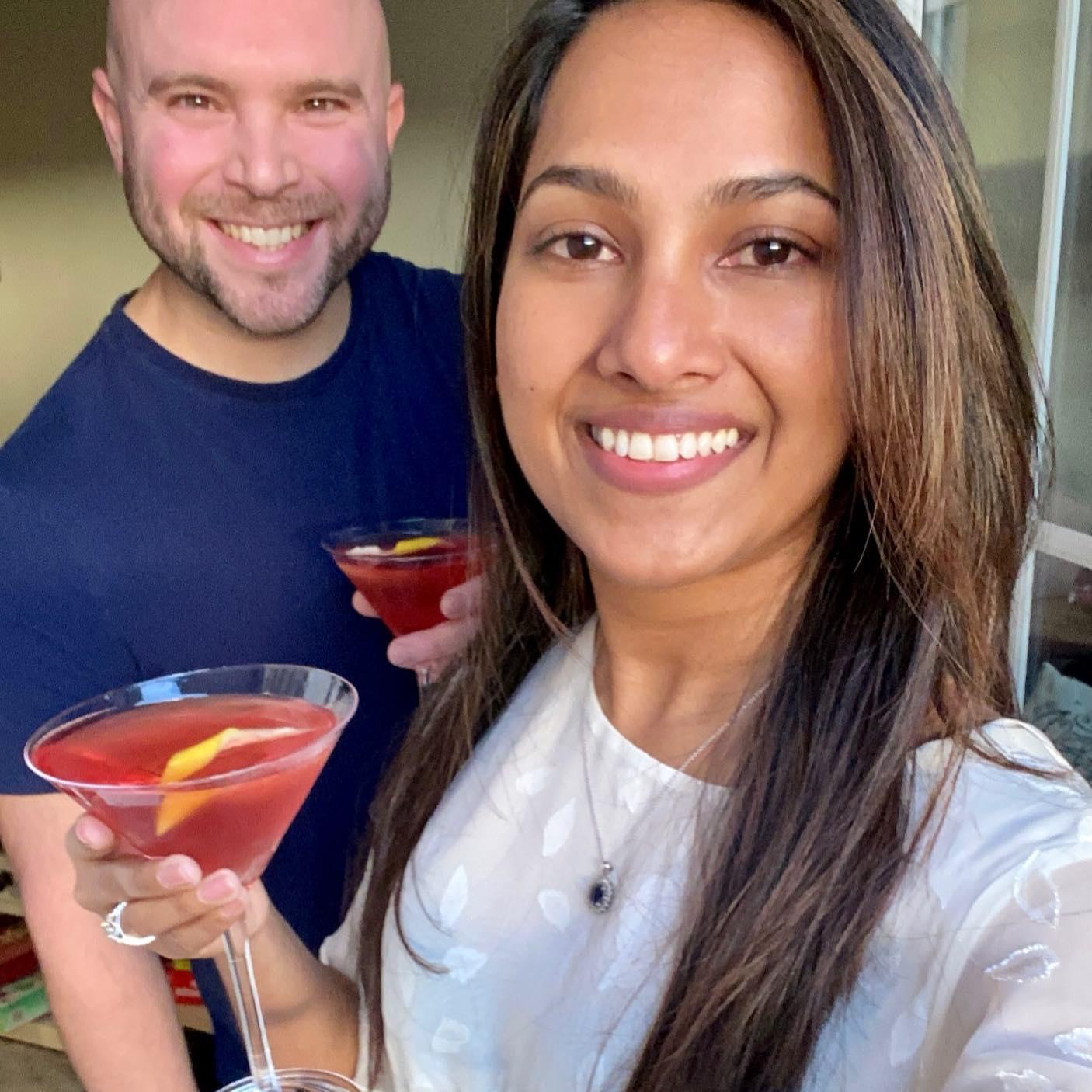 Jason made a sunset Martini 