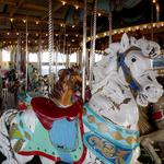 Ride the carousel and grab a Twin Lobster Roll at Easton's Beach