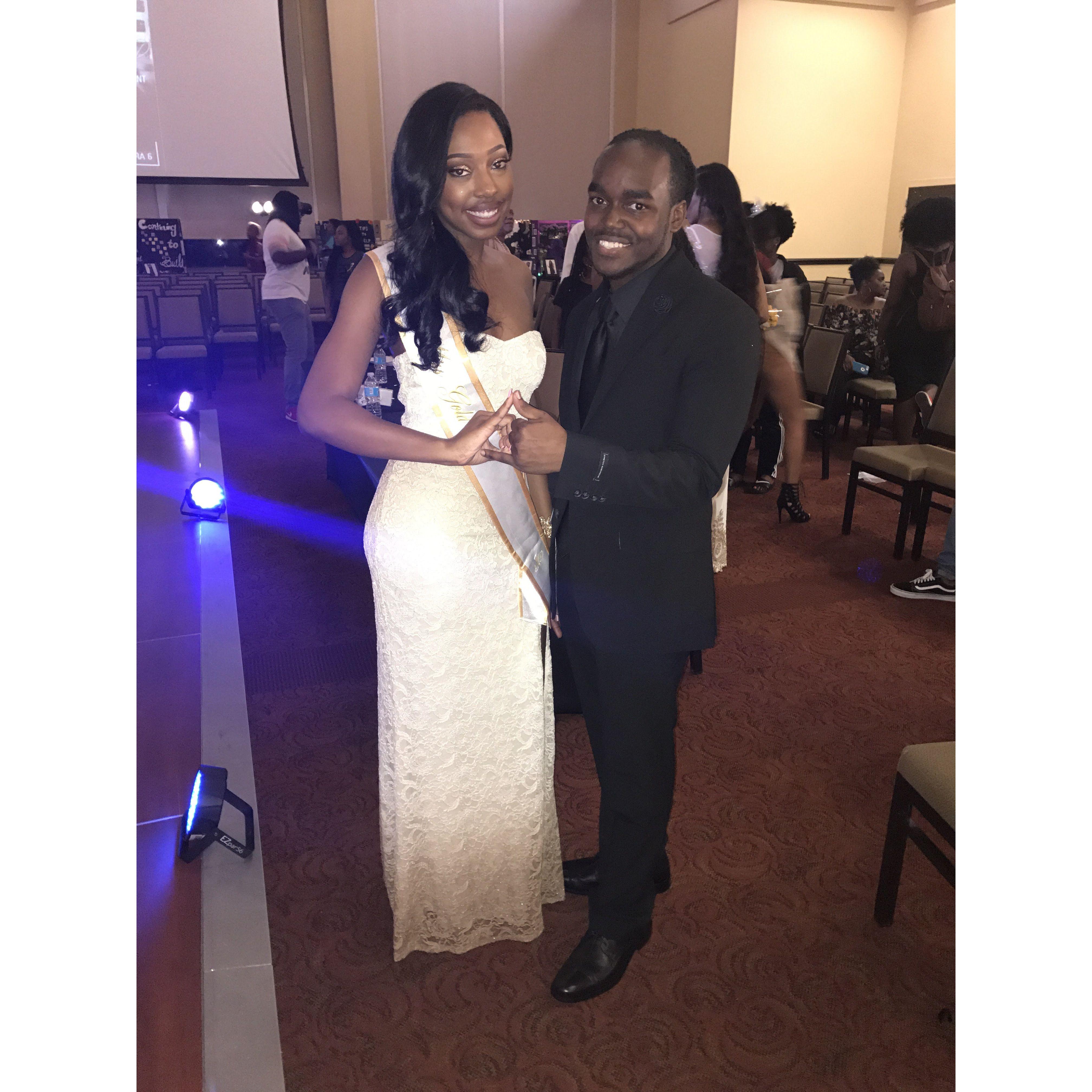 2017: We hosted The Miss Black & Gold pageant.