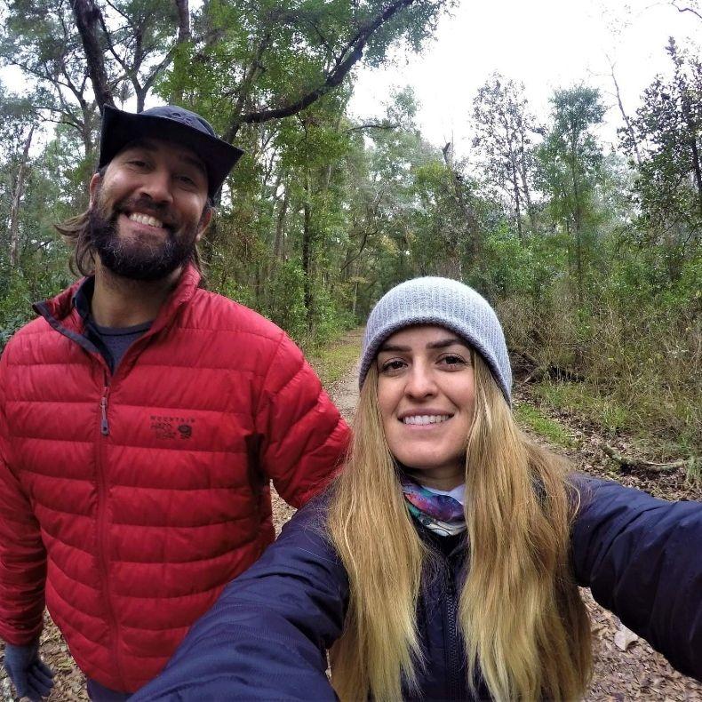 Hiking on New Years Day at some springg