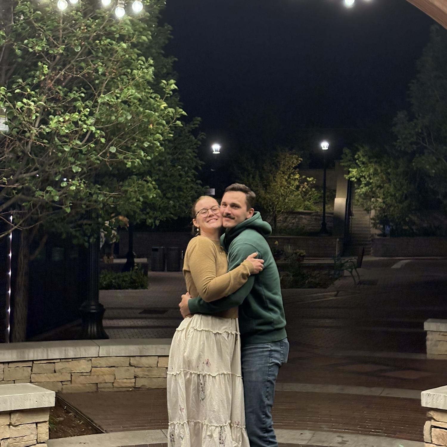 Hugging in Park City