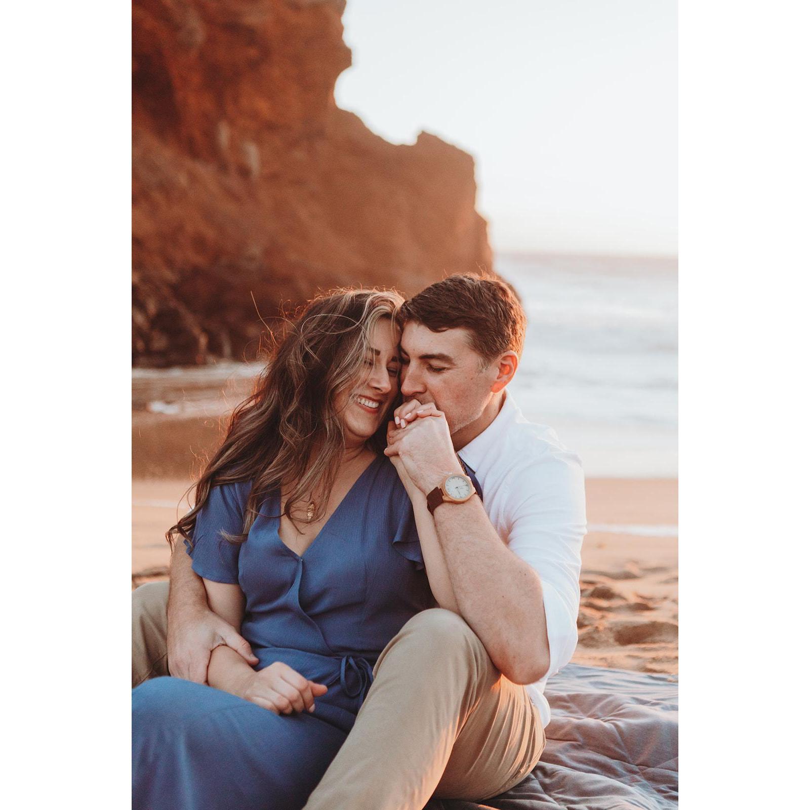 Some of our engagement photos, 2021