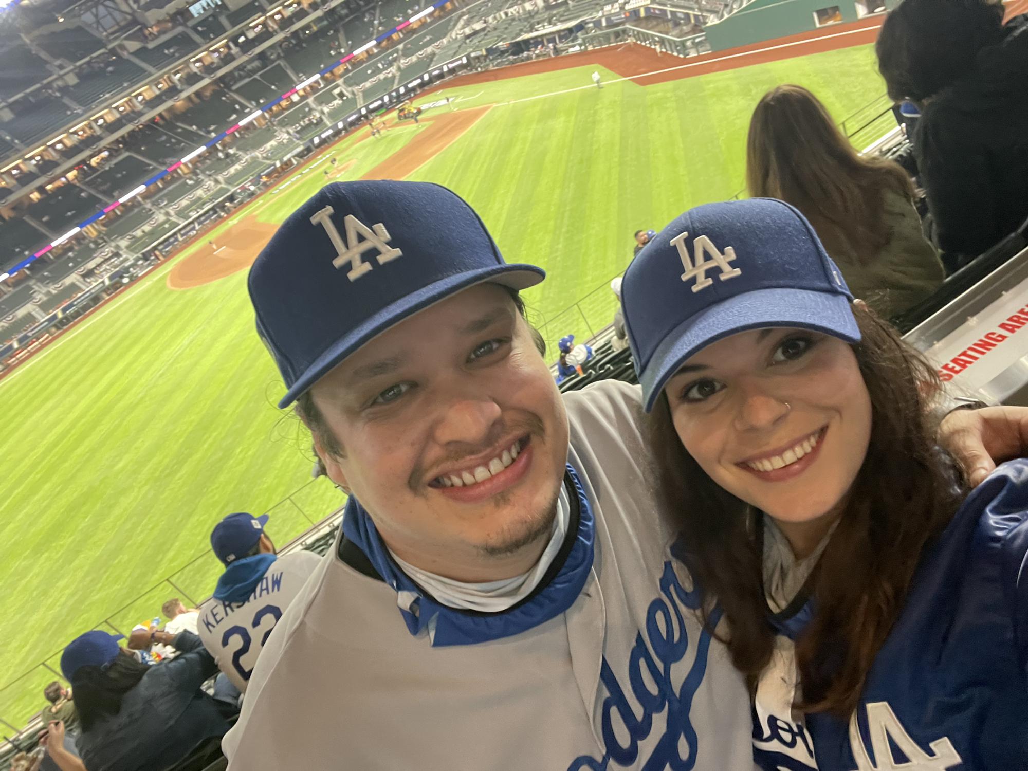 Our first World Series Game, Go Dodgers!
