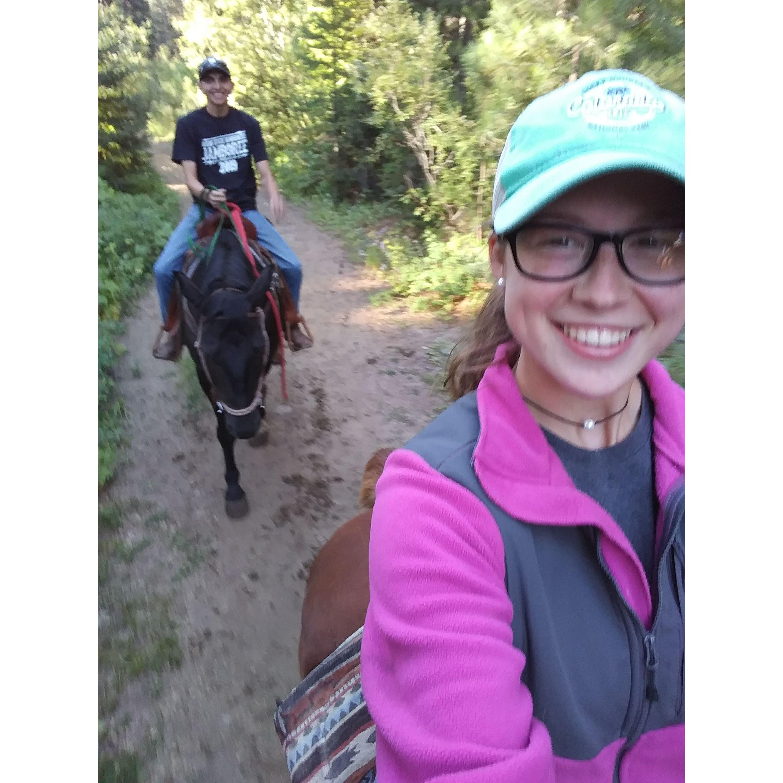 Trail riding in Idaho!