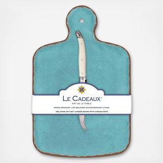 Antiqua BPA Free Melamine Cheese Board & Cheese Knife