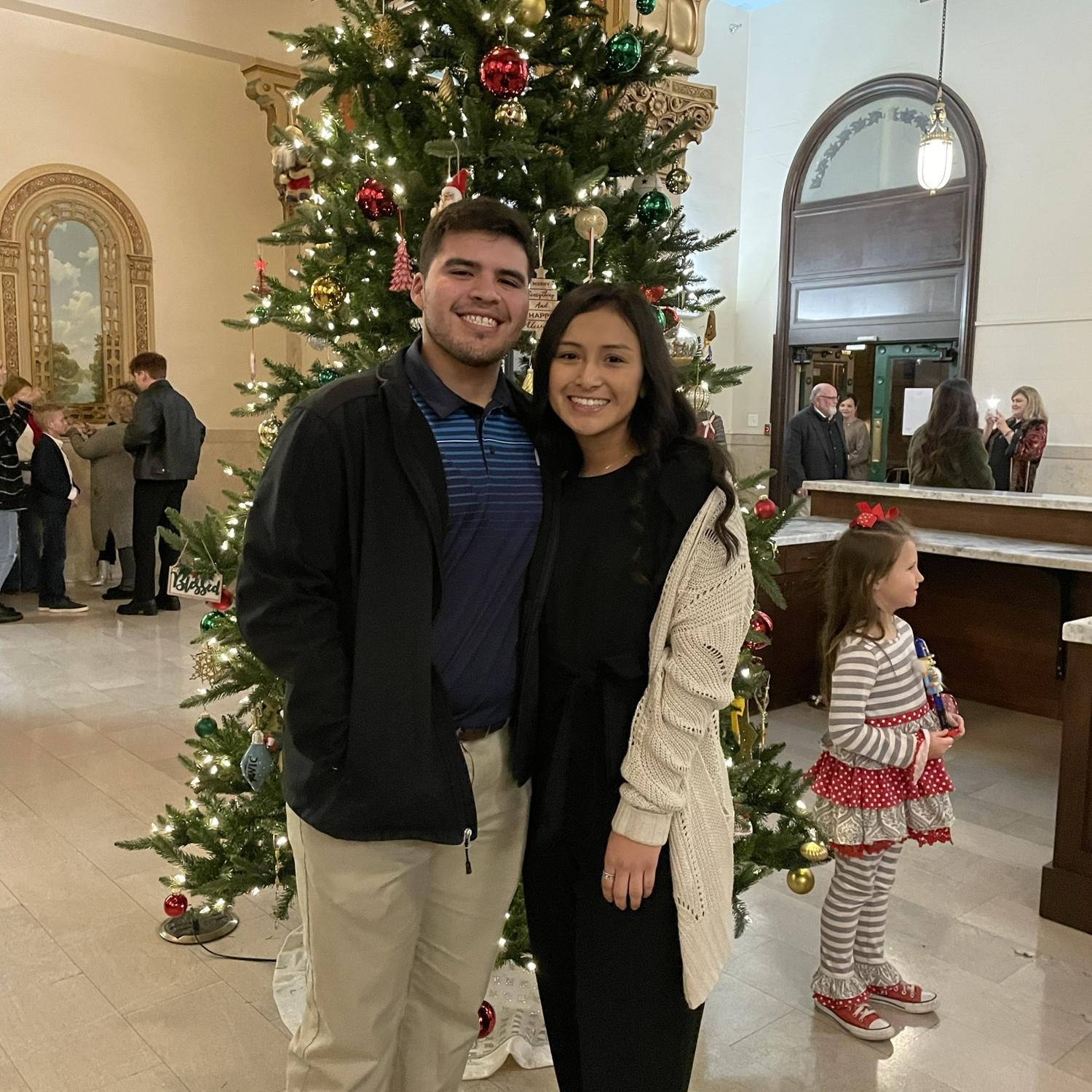 This was their first "official" date! They went to dinner and the Nutcracker - which Xavier wanted to leave early from lol