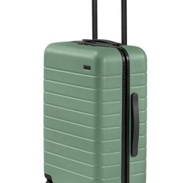 Away Carry-On Hardside Suitcase Spinner Wheels 22 Inch Sea Green