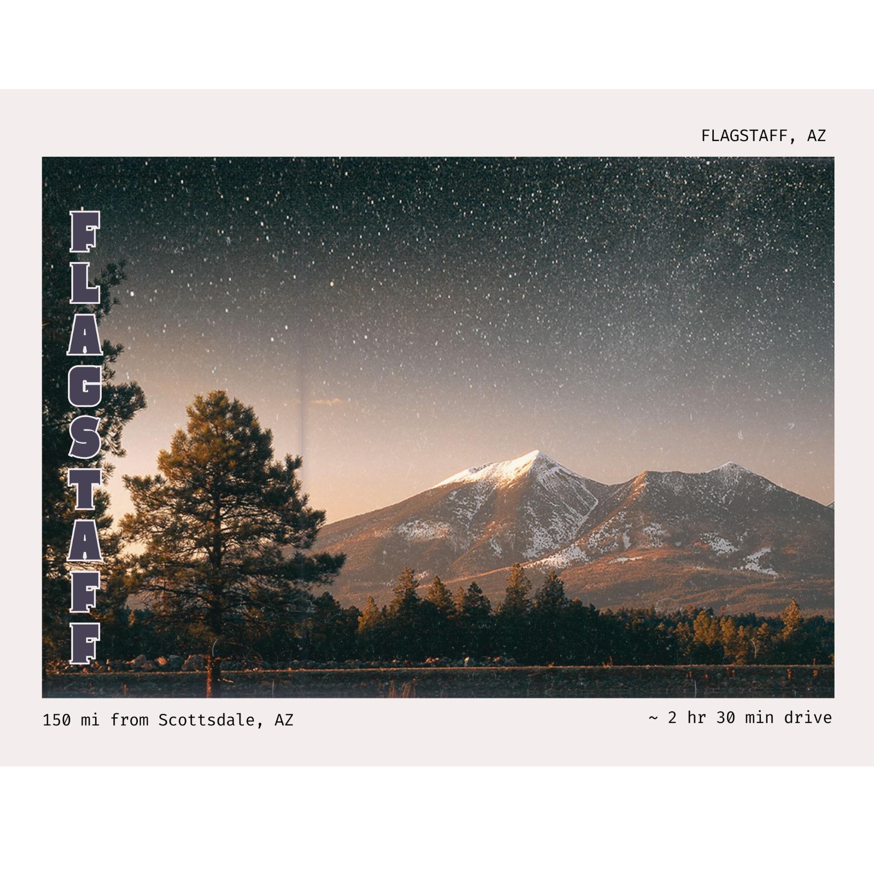 Flagstaff is a cool mountain town known for skiing and incredible stargazing. As the world’s first Dark Sky City, it’s a great place to book a guided stargazing tour.