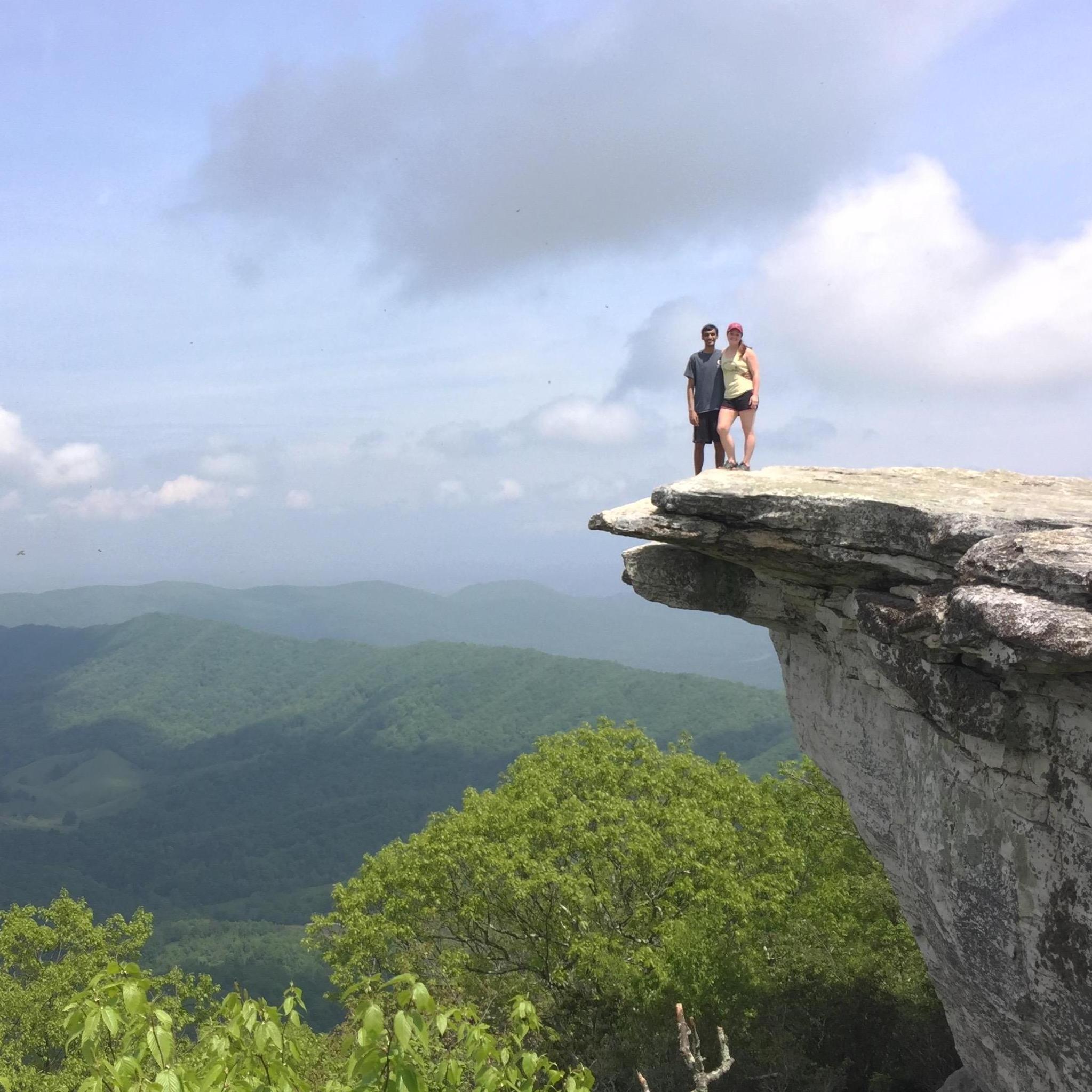 The iconic McAfee's Knob hike near Virginia Tech- one of your favorites!