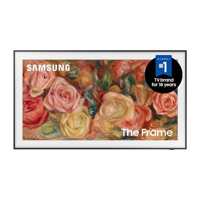SAMSUNG 55-Inch Class QLED 4K LS03D The Frame Series Quantum HDR Smart TV w/ Dolby Atmos, Art Mode, Anti-Reflection, Customizable Frame, Slim Fit Wall Mount with Alexa Built-In (QN55LS03D, 2024 Model)