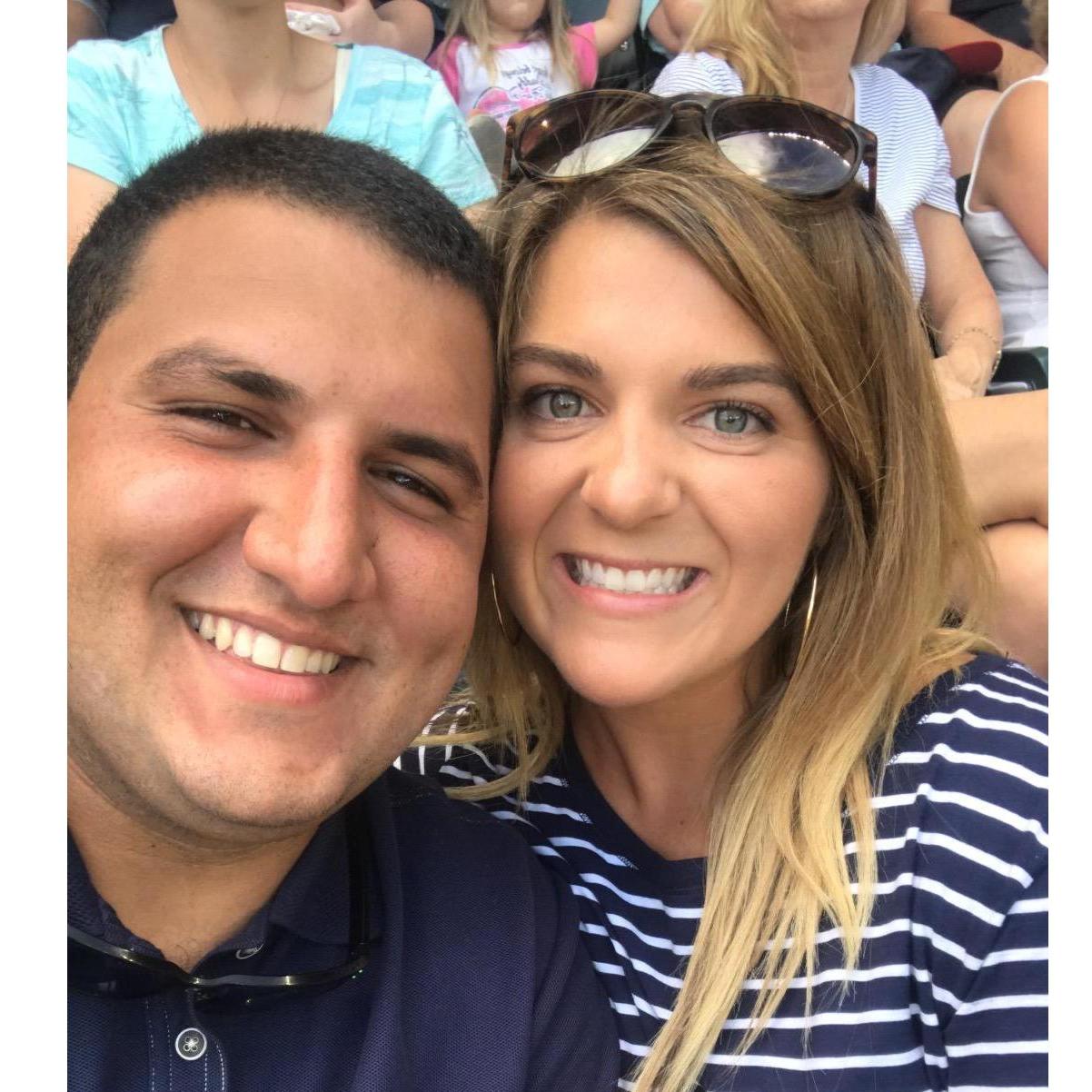 Our first picture together. Braves game in ATL!