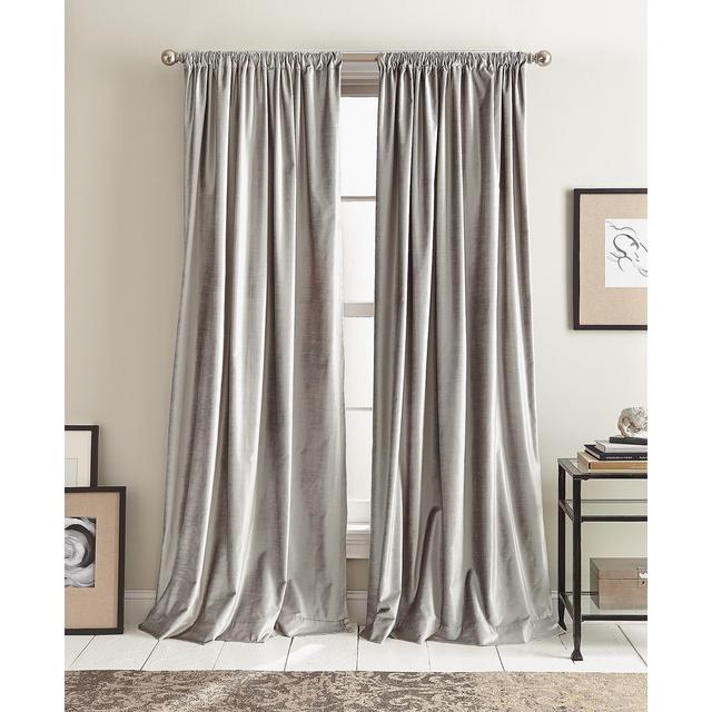 Modern Velvet 50" x 108" Curtain Set
