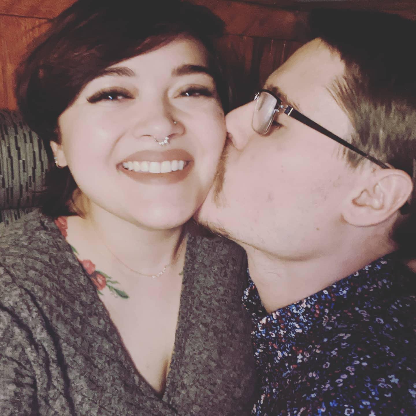 This was taken at the Melting Pot on the night Landon proposed!