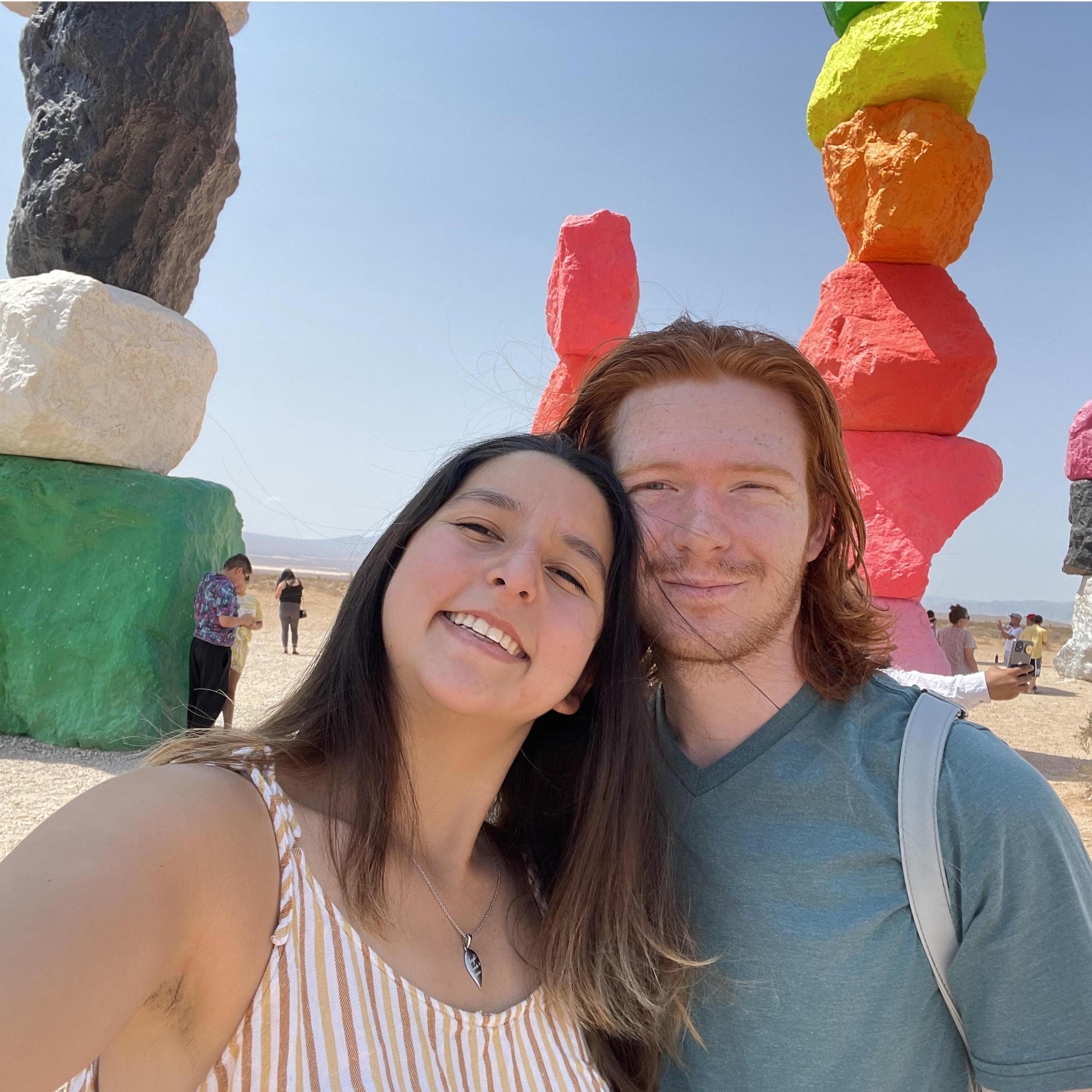 a stop at seven magic mountains on our way to las vegas