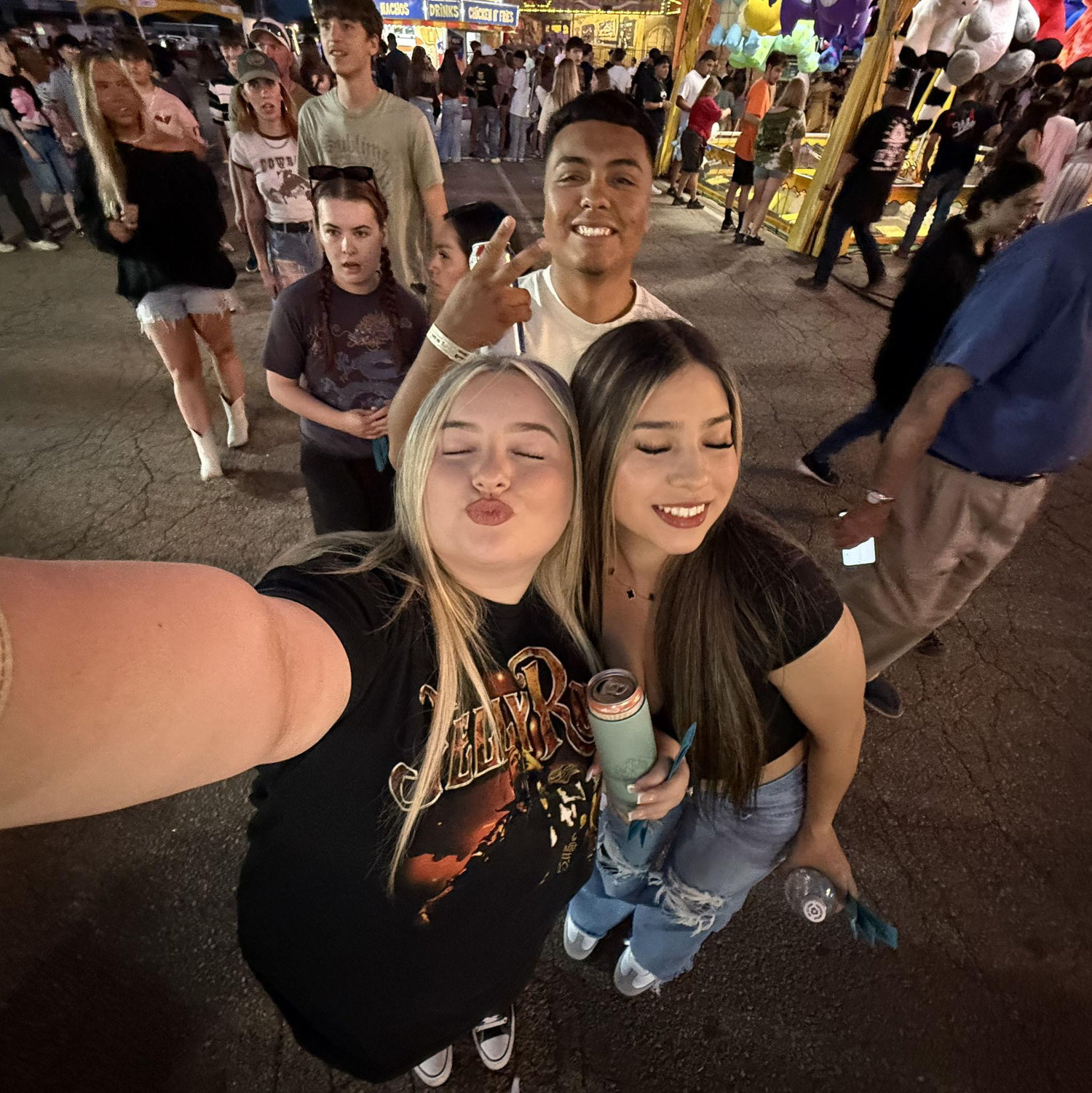 me, Natalie, and Gio at the Stampede