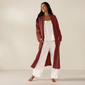 Garnet Unisex Organic Waffle Robe - Medium