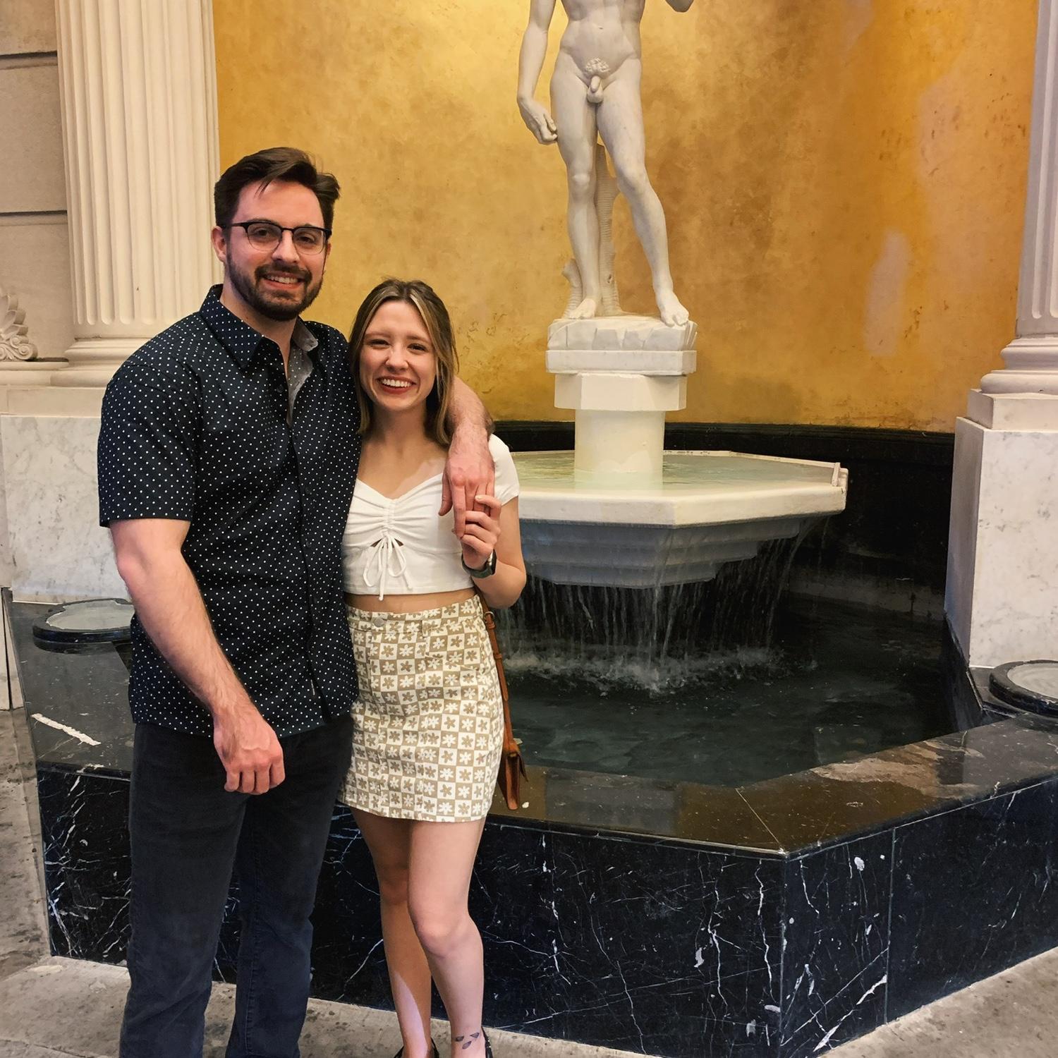 First trip together to Vegas to celebrate Erik's brother, Brian's, retirement from the Air Force!