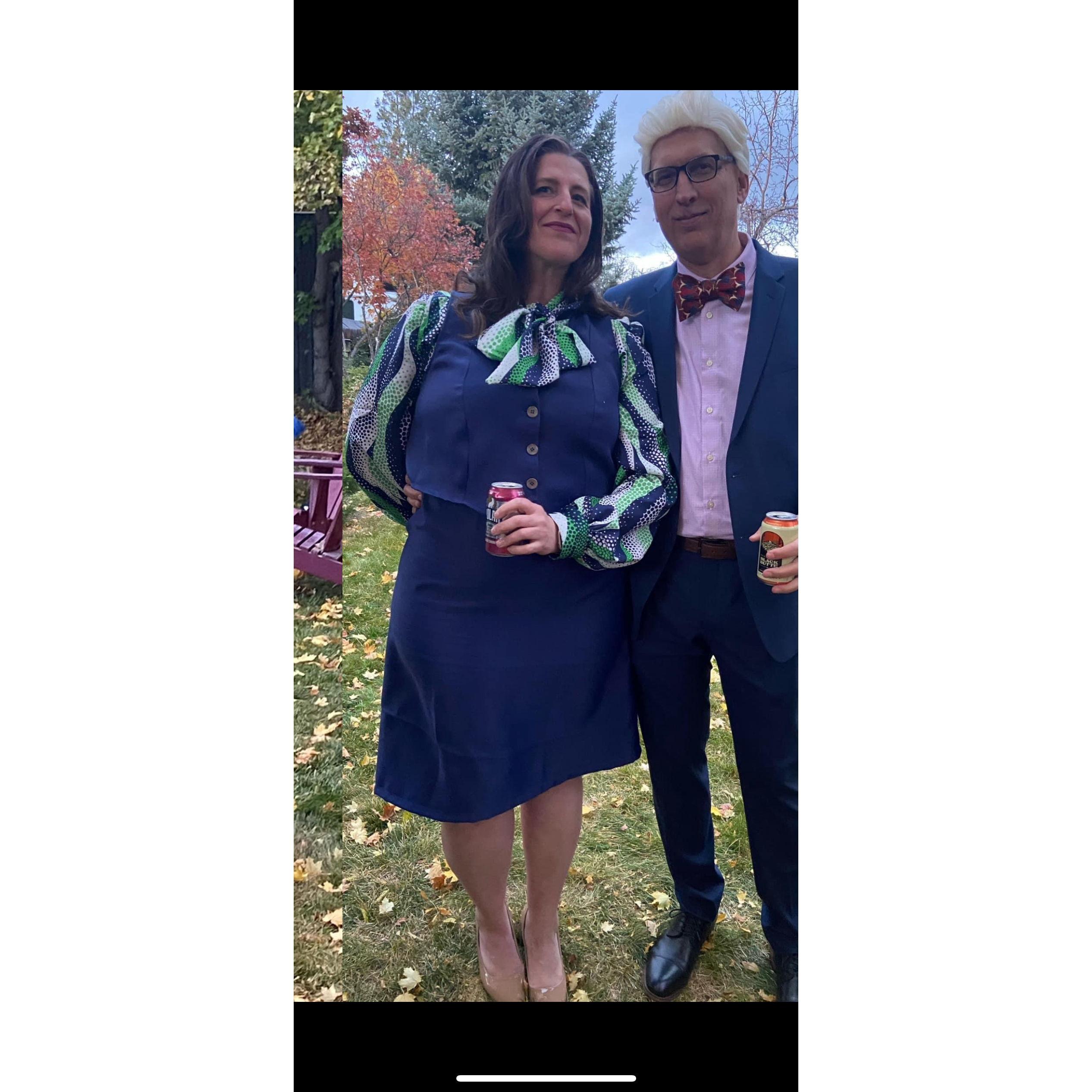 Halloween is our favorite holiday! Here we are as Janet and Michael from The Good Place