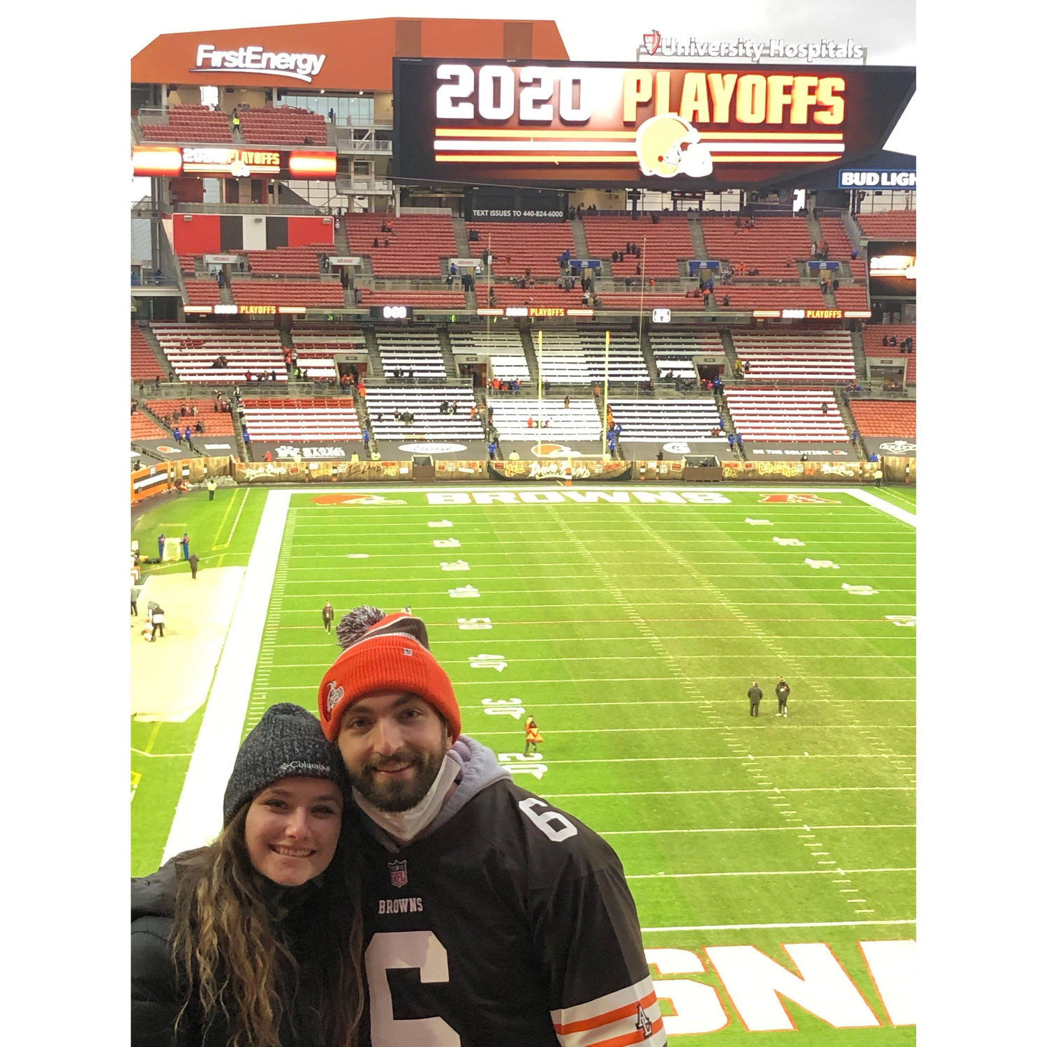 1/3/21: Ash's first Browns game (they beat the Steelers to make it into the playoffs for the first time in 18 years)