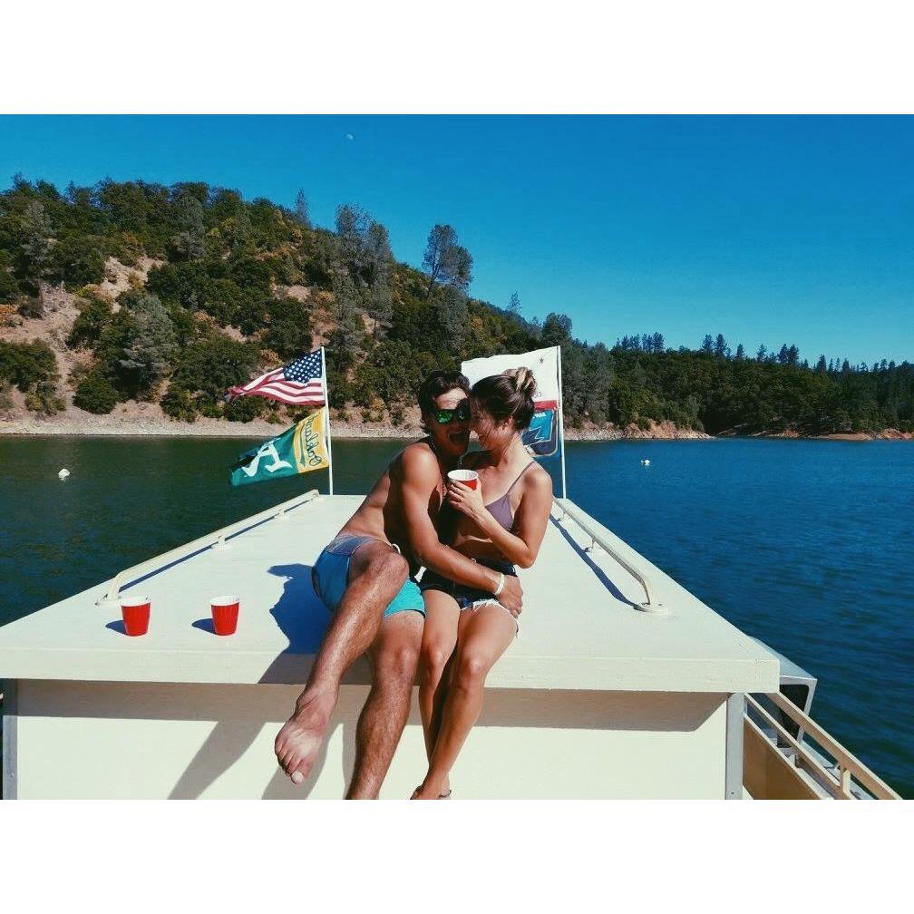 Kevin's 21st birthday on a houseboat in Lake Shasta