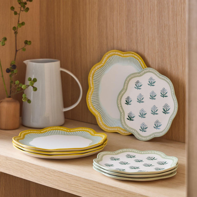 Wiggle Salad Plates Set of 4