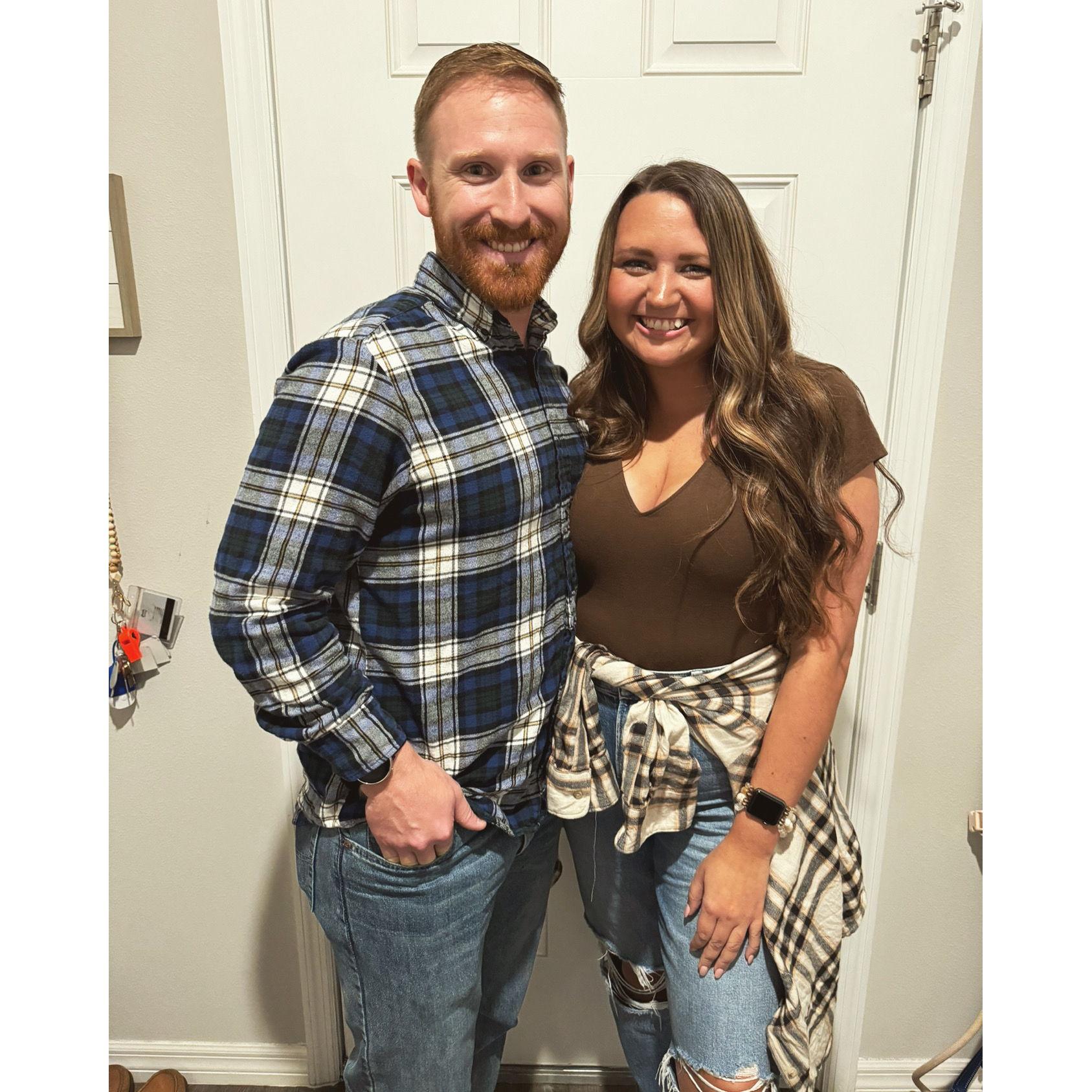 Our first photo ever at Marissa's annual Friendsgiving!