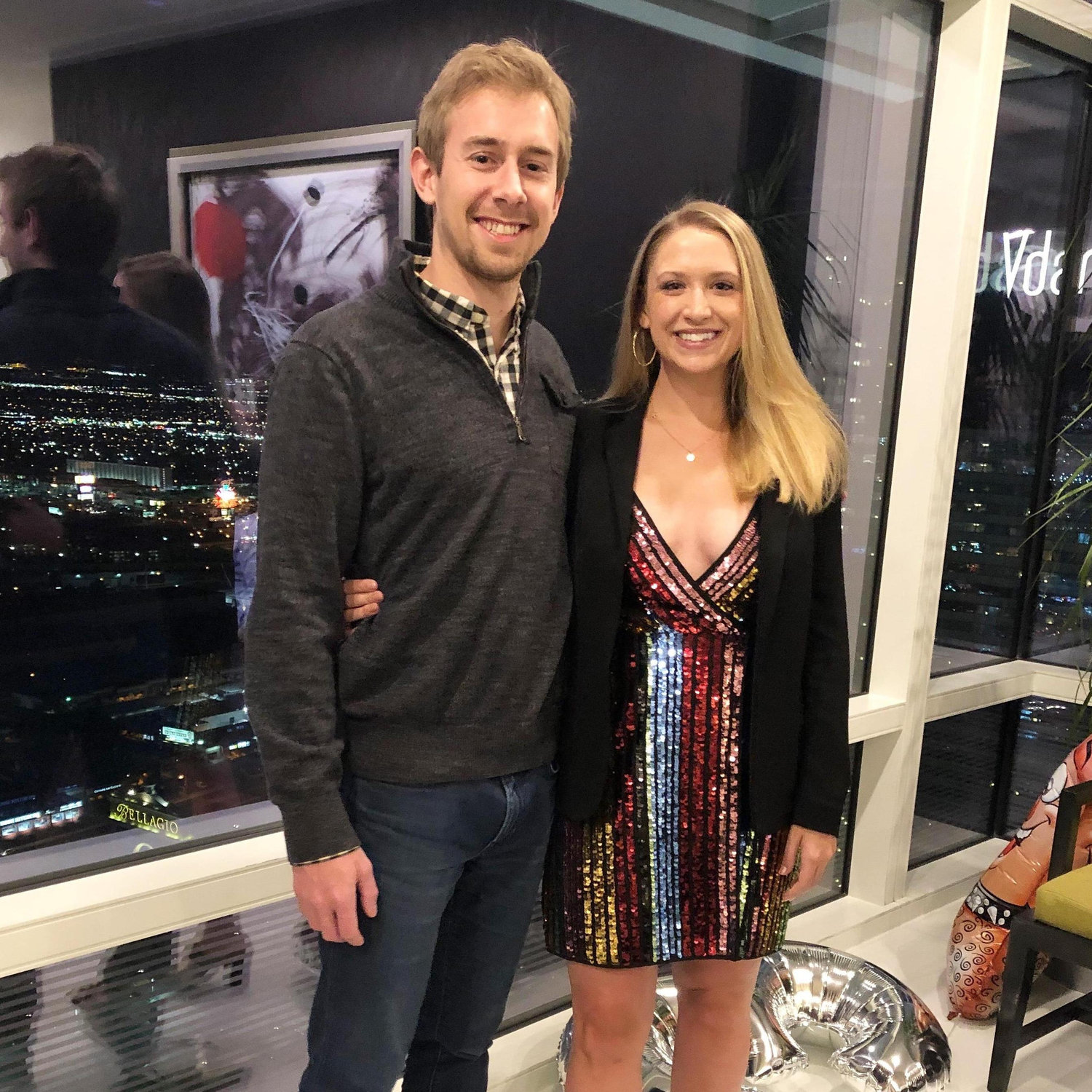 Dressing up for a night out in Vegas!