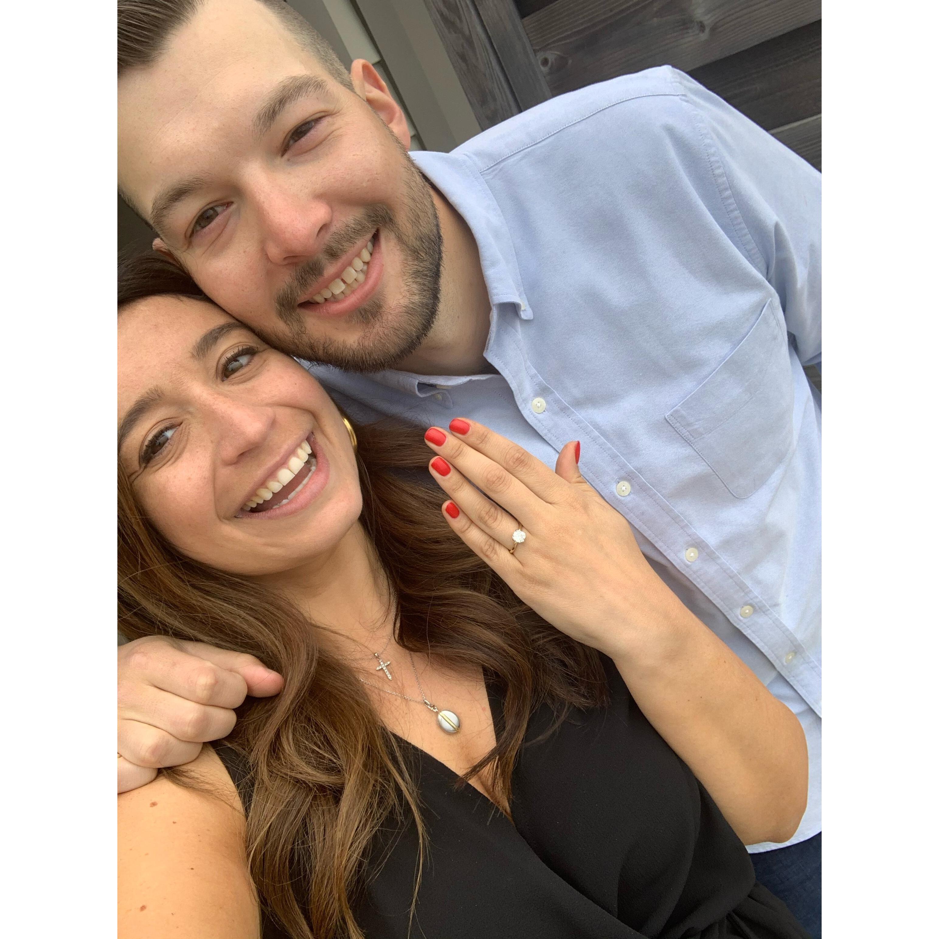 Right after Mike proposed at our favorite place, Gurney's in Montauk!
2021.