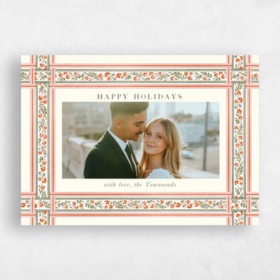 Pink Holiday Card - Kinsale Landscape